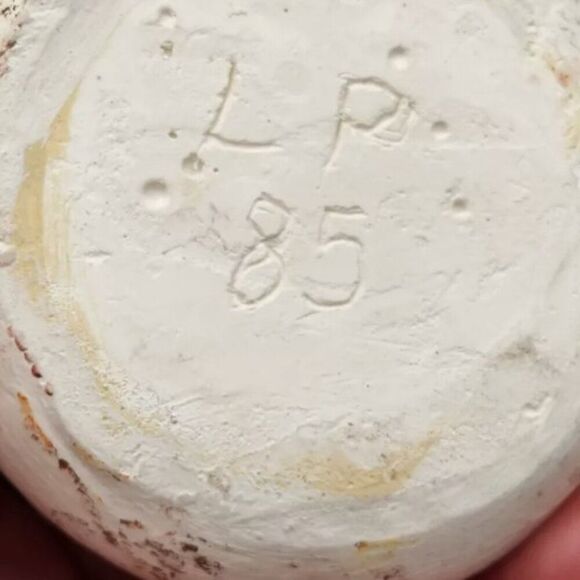 Vintage Snowman Woman Ceramic Votive Candle Holder 1987 Hand Painted collectable - Picture 7 of 8